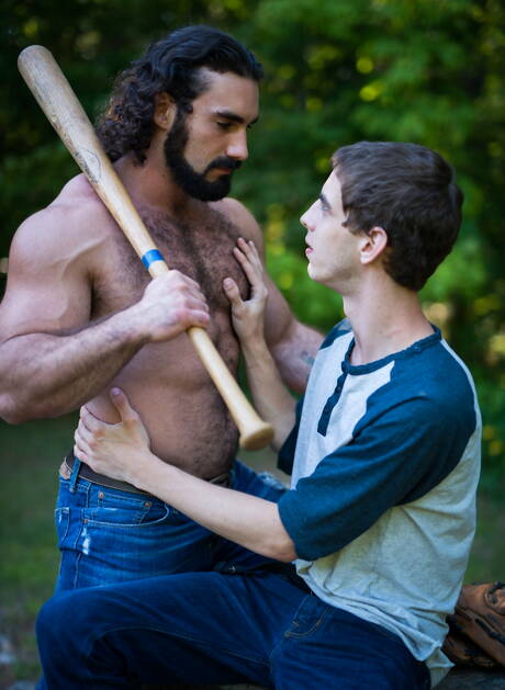 Famous americans, hot twink Sam Truitt and bear Jaxton Wheeler have anal sex