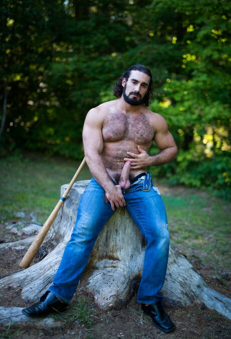 Famous americans, hot twink Sam Truitt and bear Jaxton Wheeler have anal sex