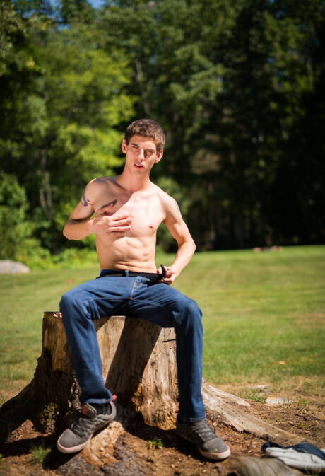 Famous americans, hot twink Sam Truitt and bear Jaxton Wheeler have anal sex