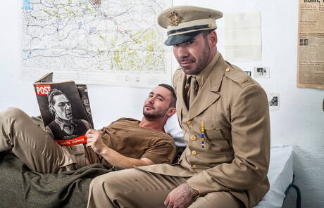 Hot american boys hunky guy Billy Santoro and superstud Colt Rivers in hot homosexual scene