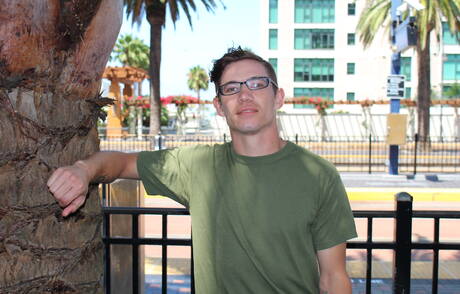 Young boy Bud jack off his cock outside