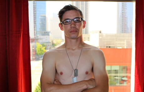 Young boy Bud jack off his cock outside