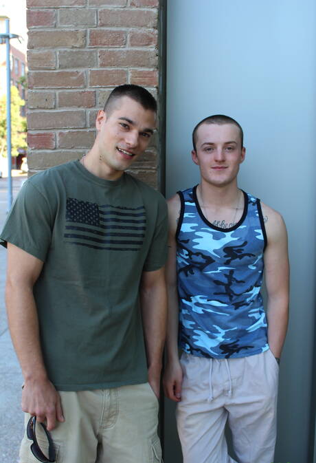 Young Dominic and american muscular Princeton Price in hard anal sex outdoor