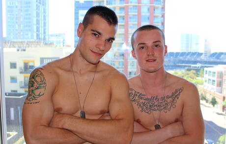 Young Dominic and american muscular Princeton Price in hard anal sex outdoor