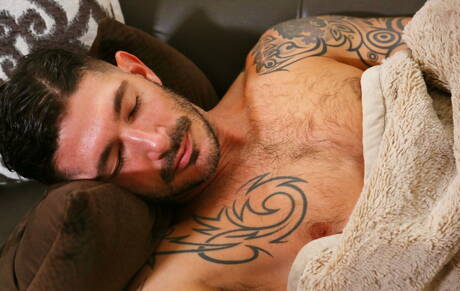 Puerto rican stud Rikk York and american hunky guy Johnny Hazzard have a good anal sex in the kitchen