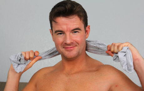 Pride Studios: American hot twink Tyler Morgan and irish mature bear Brendan Patrick have anal sex