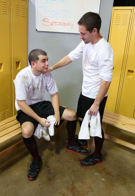 Pride Studios: Beautiful boy Blake Savage and american hairy stud Dylan Knight have a hot sex