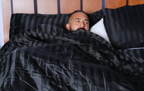 Mexican gay bear Alessio Romero and american hunky guy Isaac Hardy sucking and fucking each other