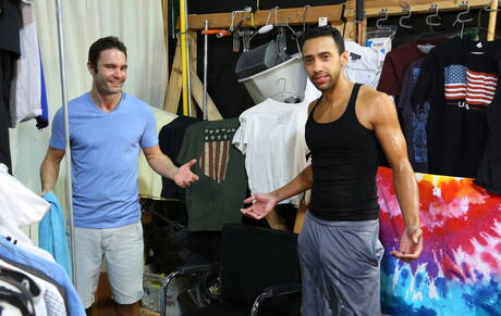 Hot americans, stud Cameron Kincade and muscular Jay Alexander have a good interracial sex