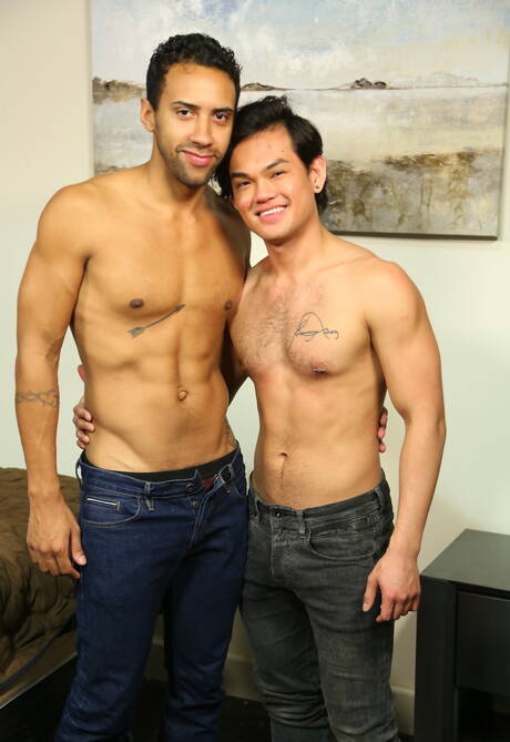 Nice american boys superstud Jay Alexander and husky guy Eli Lewis have a hot sex