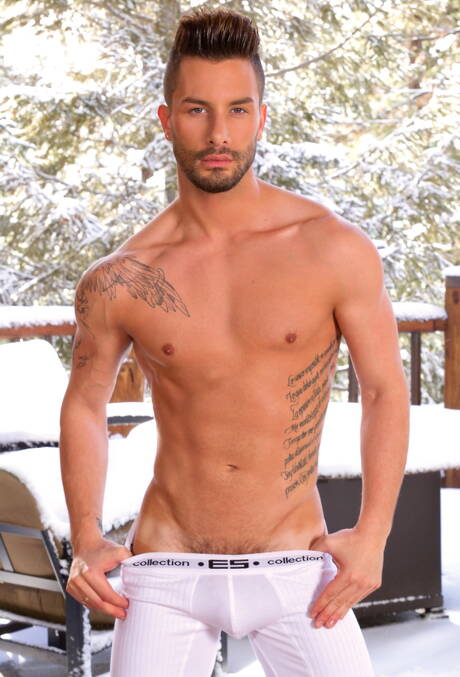 Falcon Studios: Spanish hot twink Andrea Suarez and american beefcake Jj Knight have a hot couple sex in the kitchen