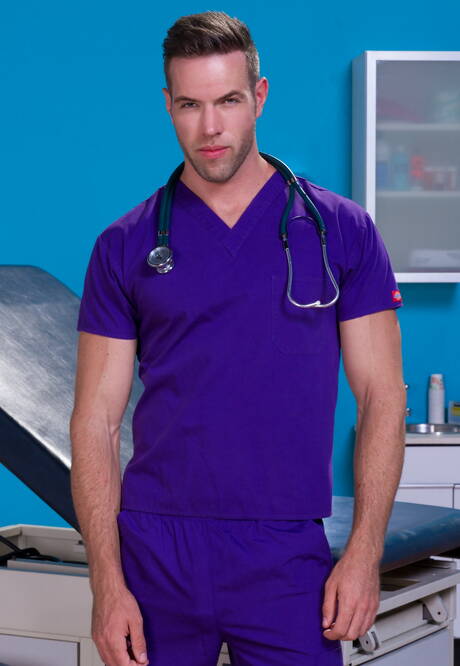 Bonitões americanos bem constituídos, Chris Bines e o musculoso Alex Mecum em ação homossexual quente