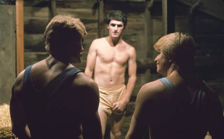 Shameless buddies Barry, Larry Atkins and Rock have a hot 3some sex