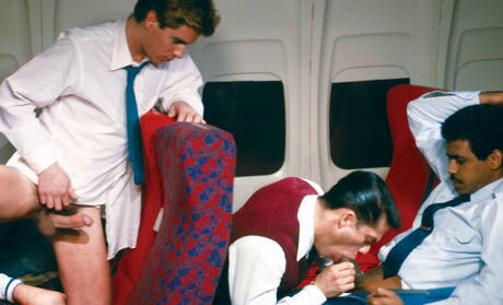 Falcon Studios: Hot buddies Buster, Melchor and O G Johnson in hot interracial threesome ass bang