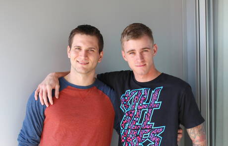 Active Duty: Two american guys superstud Allen Lucas and hot twink Ryan Jordan have a good sex outside