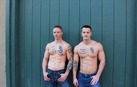 Guy Houston et le dur à cuire américain Quentin Gainz s