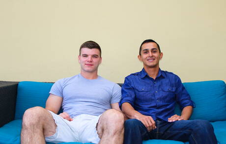 Active Duty: American superstud Ivan James and beefy Will have a hot couple sex outdoor