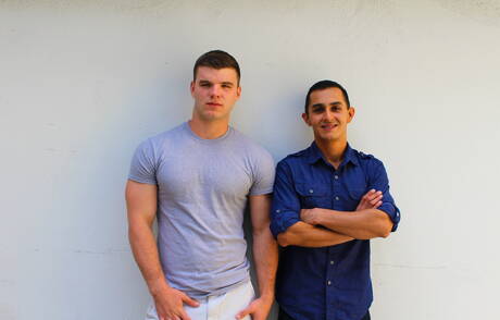 American superstud Ivan James and beefy Will have a hot couple sex outdoor