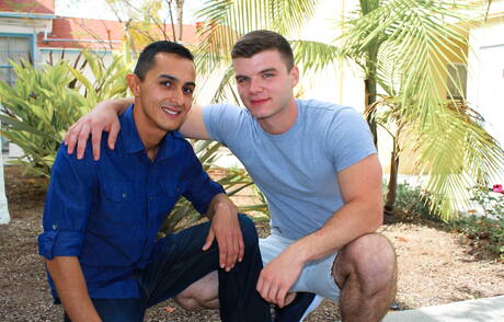 American superstud Ivan James and beefy Will have a hot couple sex outdoor
