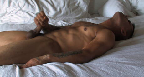 Muscular Evan and beefcake Dan have anal sex