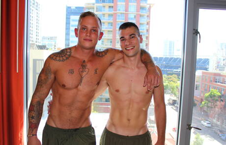 Gorący amerykańscy chłopcy, muskularny Zack Matthews i twardziel Princeton Price uprawiali ze sobą seks