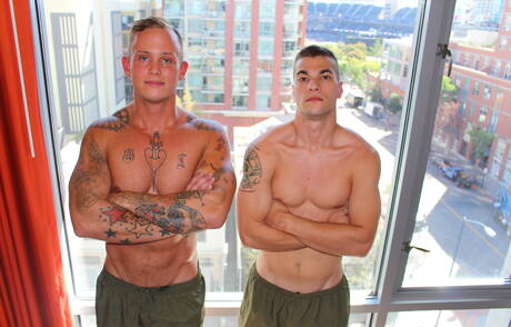 Gorący amerykańscy chłopcy, muskularny Zack Matthews i twardziel Princeton Price uprawiali ze sobą seks