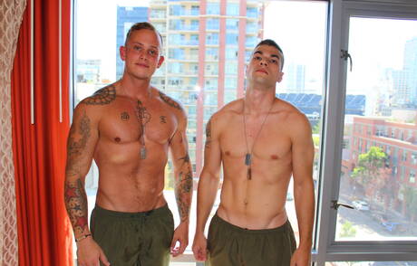 Gorący amerykańscy chłopcy, muskularny Zack Matthews i twardziel Princeton Price uprawiali ze sobą seks