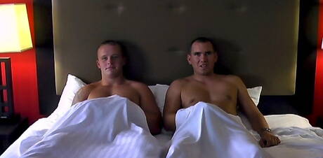 Active Duty: Superstud Jimmy and hunk Grant sucking and screwing each other