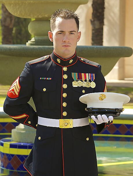 Active Duty: Stud Jack shows a muscle body at pool