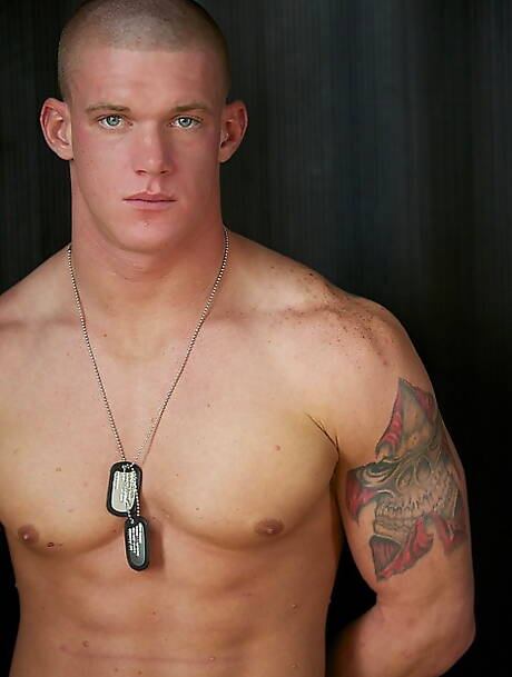 Active Duty: Hunk Tanner shows a strong body