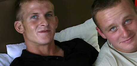 American strongman Brock Mb and muscular Jimmy have a good oral sex