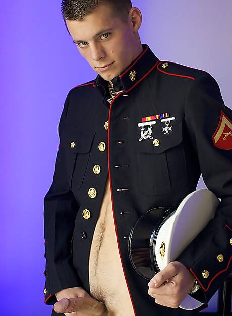 Hot Sky posing naked at the pool