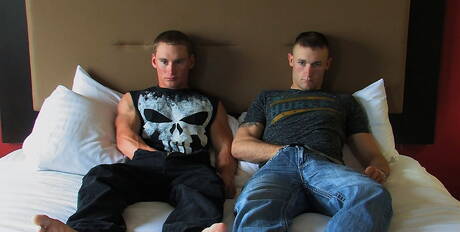 Active Duty: Well-built Wayne and hunky guy Tim have a good anal sex
