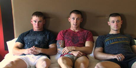 Active Duty: Os garotos safados Wayne, Corey e Tim em sexo anal a três com fisting
