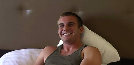 Tough guy Cade masturbating