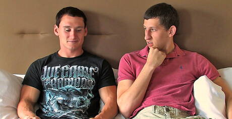 Gorący facet Tim i przystojny facet Rick uprawiają miłość