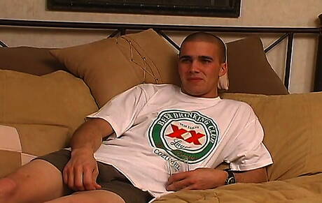 Active Duty: Hunky guy Ben teasing his cock