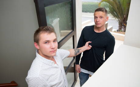 Hot americans, stud Gunner and muscular Elye Black in hot homosexual action