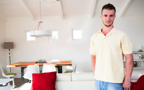 Seksowni Amerykanie, piękny chłopak Ty Thomas i wydra Donte Thick kochają się