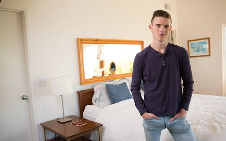 Next Door Studios: Hot american dudes hunk Scott Finn and stud Spencer Laval fuck ass after blowjob