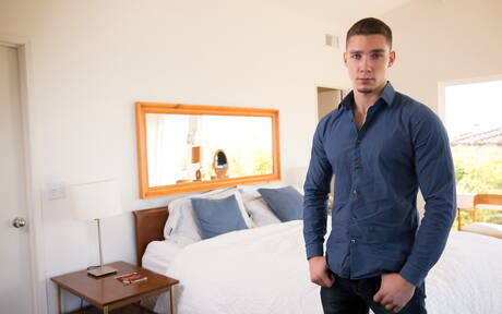 Hot american dudes hunk Scott Finn and stud Spencer Laval fuck ass after blowjob