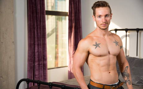 Strong bull Griffith Hawk get naked and showing his ass outdoor