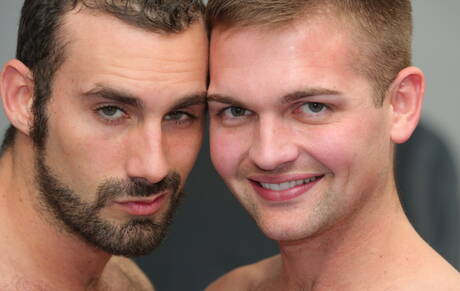 Tough guy Conner Mason and american mature bear Jaxton Wheeler have a hot sex outdoor