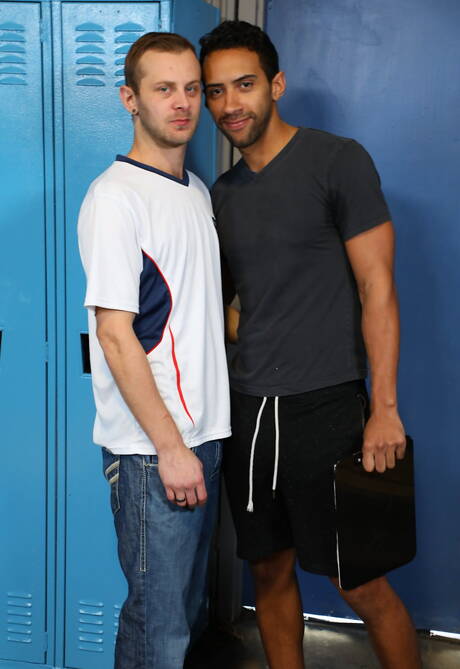 Hot americans, strongman Jay Alexander and hairy stud Chandler Scott in hot anal sex