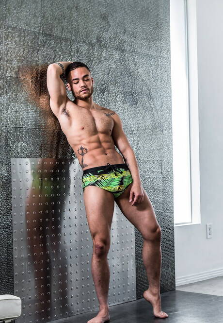 Knappe mannenTrey Donovan, Beaux Banks en Trent King maken een interraciale liefde