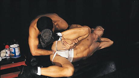 American hunk Christopher Scott and superstud Marcelo Reeves ride a cock with fisting