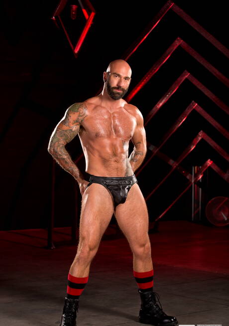 Tough guy Drew Sumrok and american gay bear Drew Sebastian fuck ass after blowjob and fisting