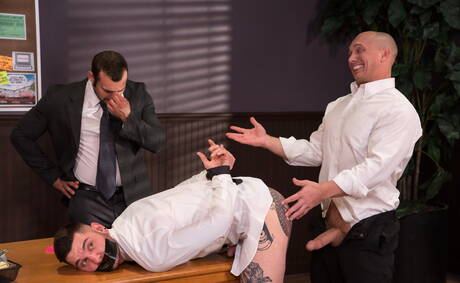 Horny buddies Jaxton Wheeler, Teddy Bryce and John Magnum banged each other