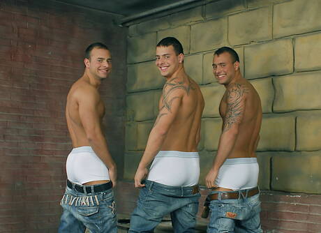 無恥男孩 Jason Visconti、Jimmy Visconti 和 Joey Visconti 享受三人行樂趣