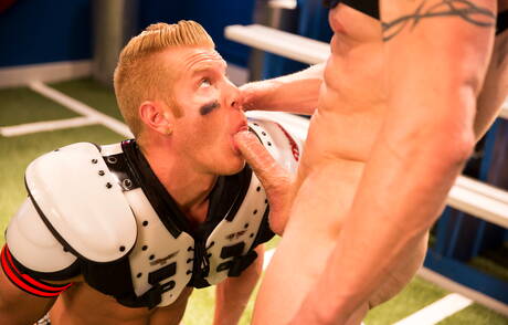 Gorgeous dude Johnny V and sensual buddy Aaron Savvy in hot ass fuck action